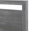 Queen Size FarmHouse Traditional Rustic Gray Platform Bed