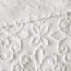 5-Piece Farmhouse Off-White Chenille Cotton Daybed Cover Bedding Set